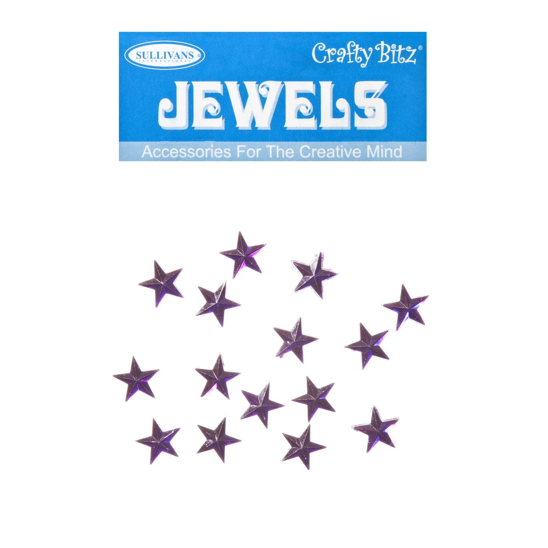 Crafty Bitz Jewels, Star Purple- 15pc - Image 2