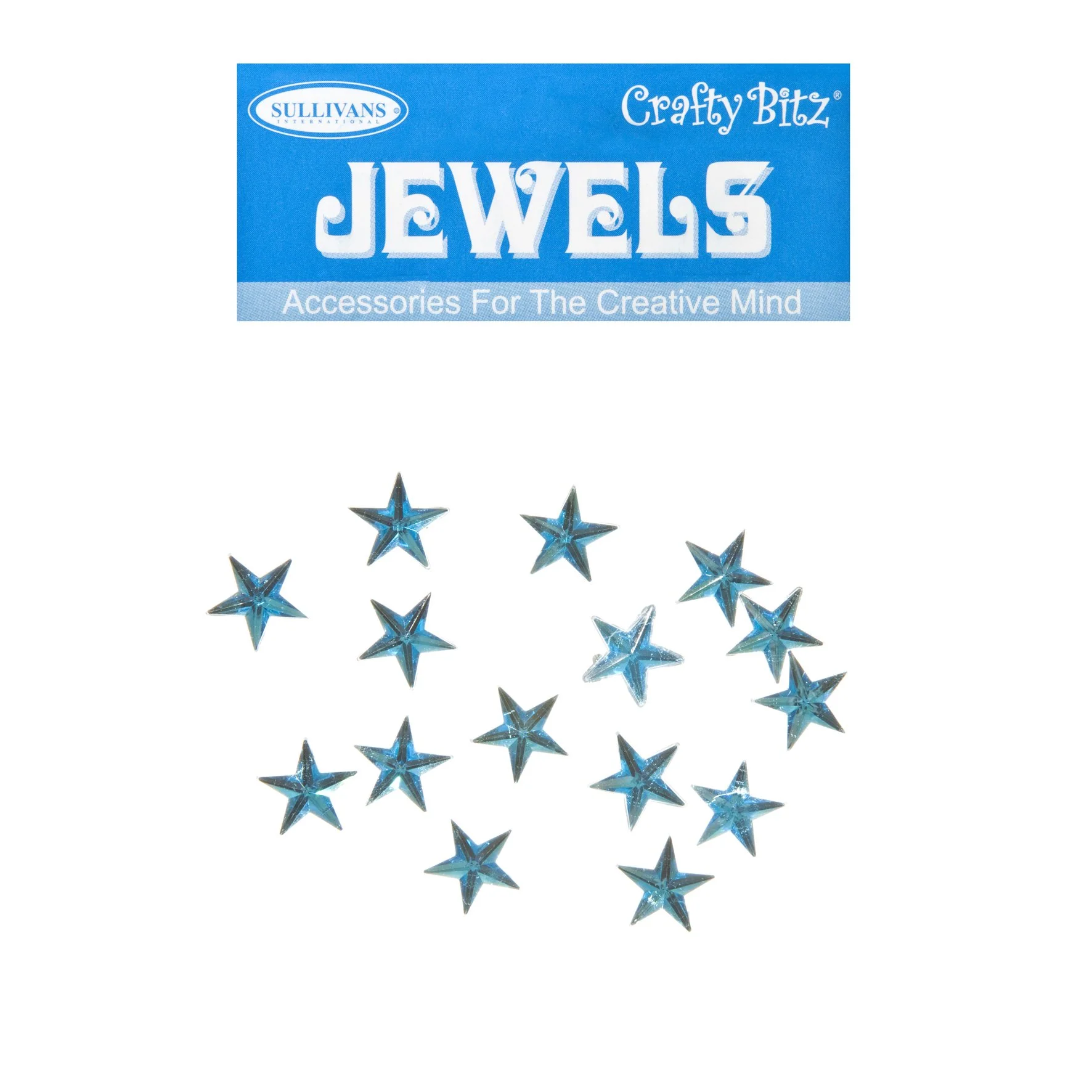 Crafty Bitz Jewels, Star Blue- 15pc - Image 2