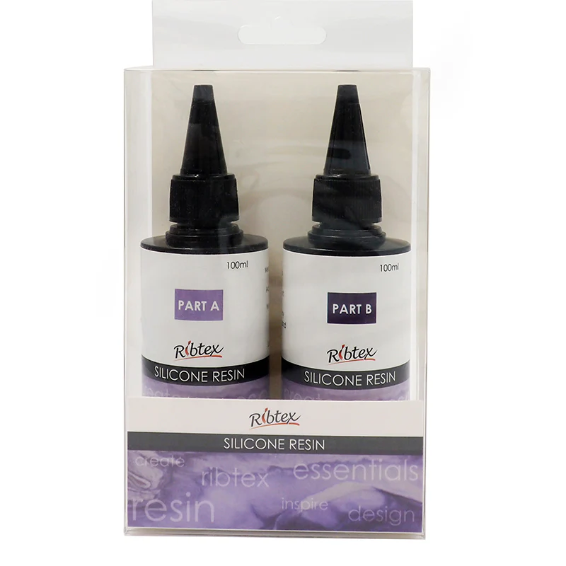 Ribtex Silicon Resin Bottles, Transparent 100ml- 2pk - Image 2