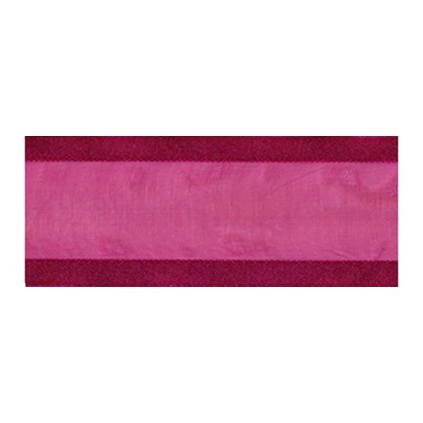 Sullivans Organza Satin Edge, Hot Pink- 38mm
