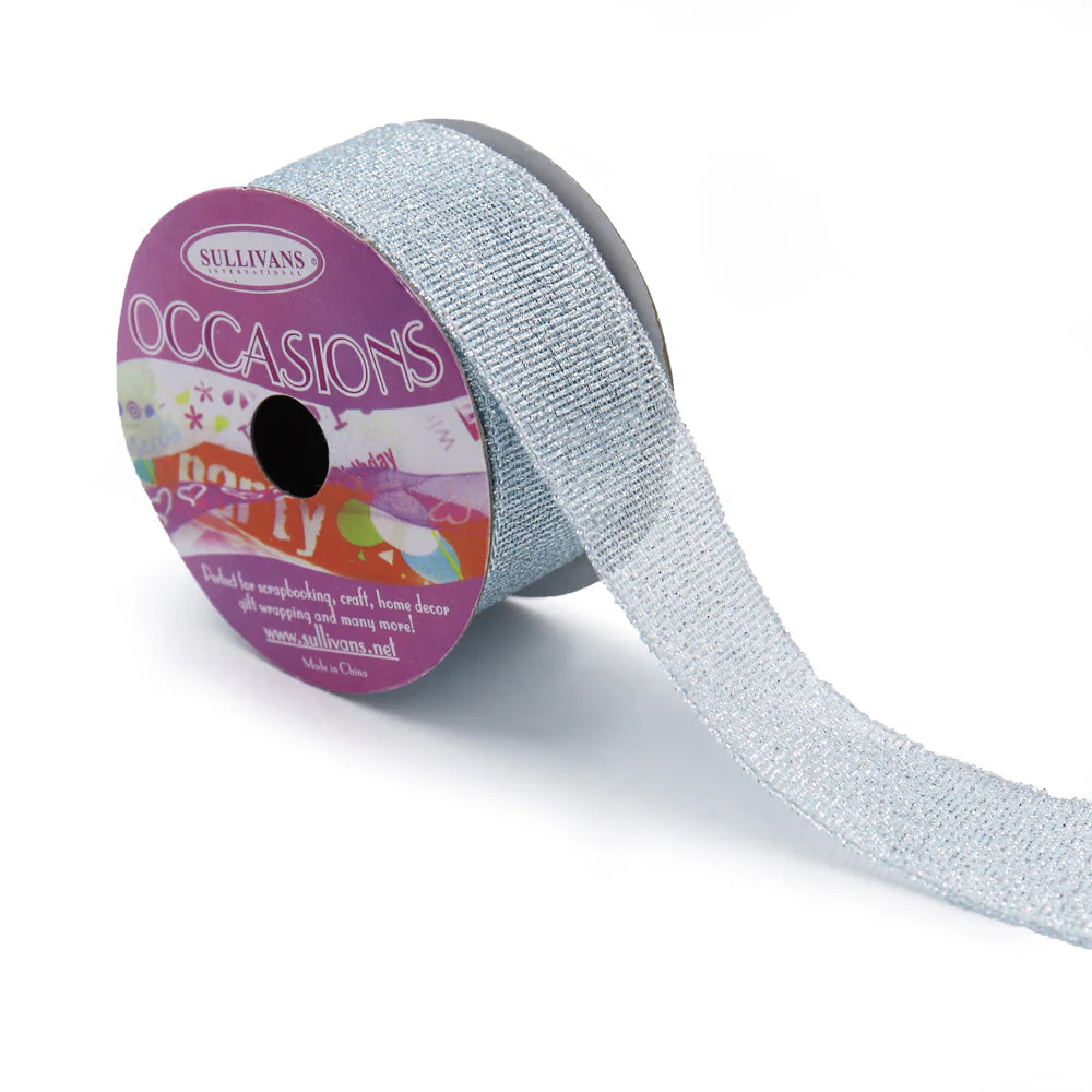 Sullivans Organza Ribbon Satin Edge, White- 12mm - Image 3