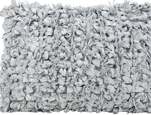Mina Victory Shaggy Cushion, Silver- 50.8cmx50.8cm - Image 4