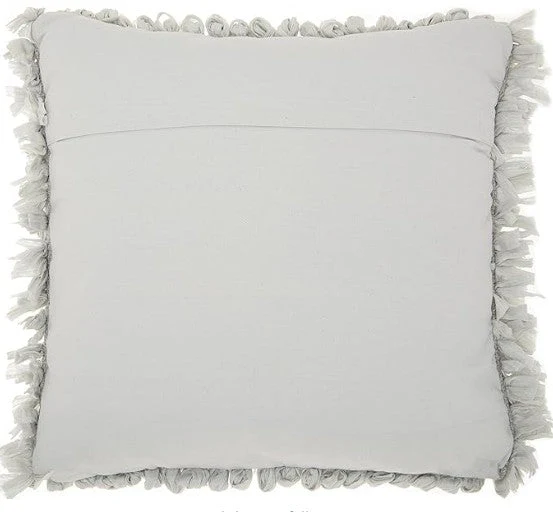 Mina Victory Shaggy Cushion, Silver- 50.8cmx50.8cm - Image 5