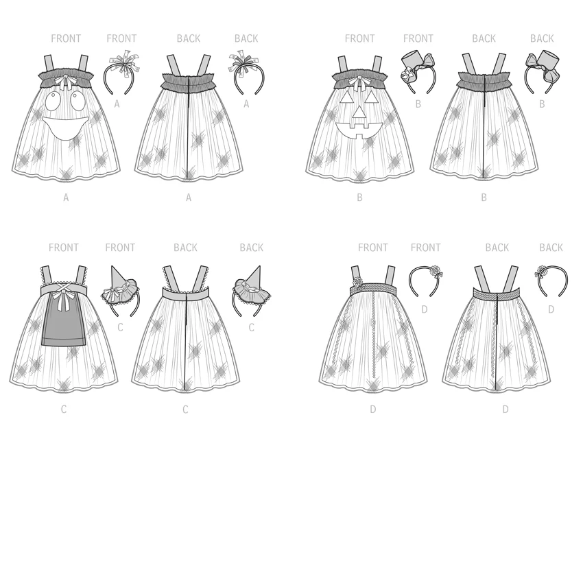 Simplicity Pattern S9625A Toddler's Tulle Costumes - Image 6