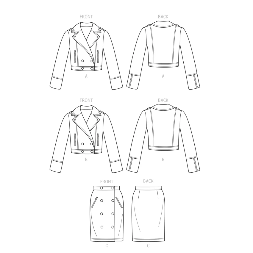 Simplicity Pattern S9638 Misses Jackets & Skirt - Image 8
