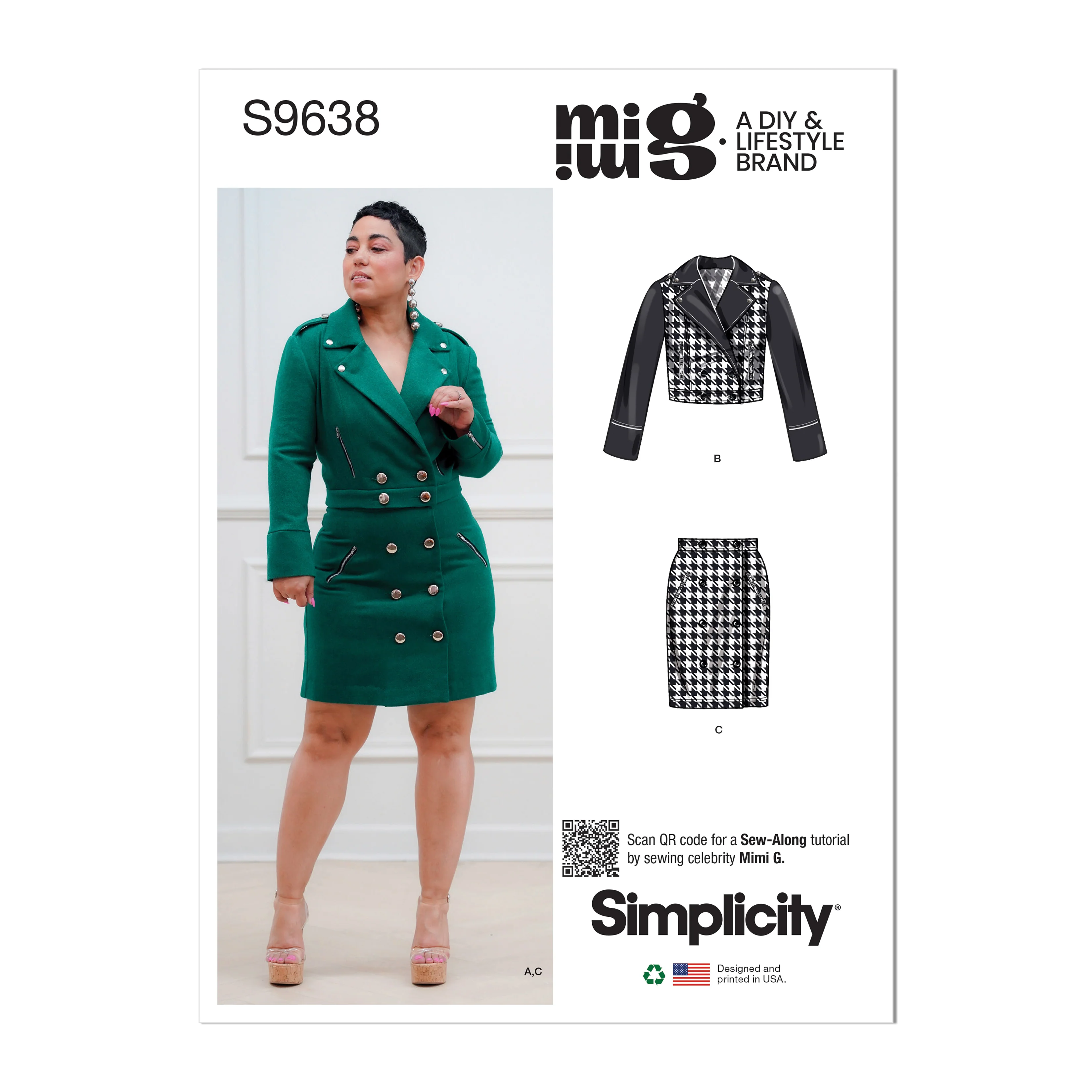 Simplicity Pattern S9638 Misses Jackets & Skirt - Image 9