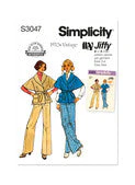 Simplicity Pattern SS3047 1970s Misses' Pants and Jacket