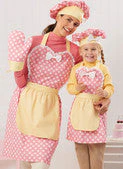 Simplicity Pattern SS3050 Children's and Misses' Apron, Mitts and Hat - Image 2