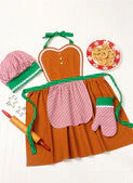 Simplicity Pattern SS3050 Children's and Misses' Apron, Mitts and Hat - Image 3