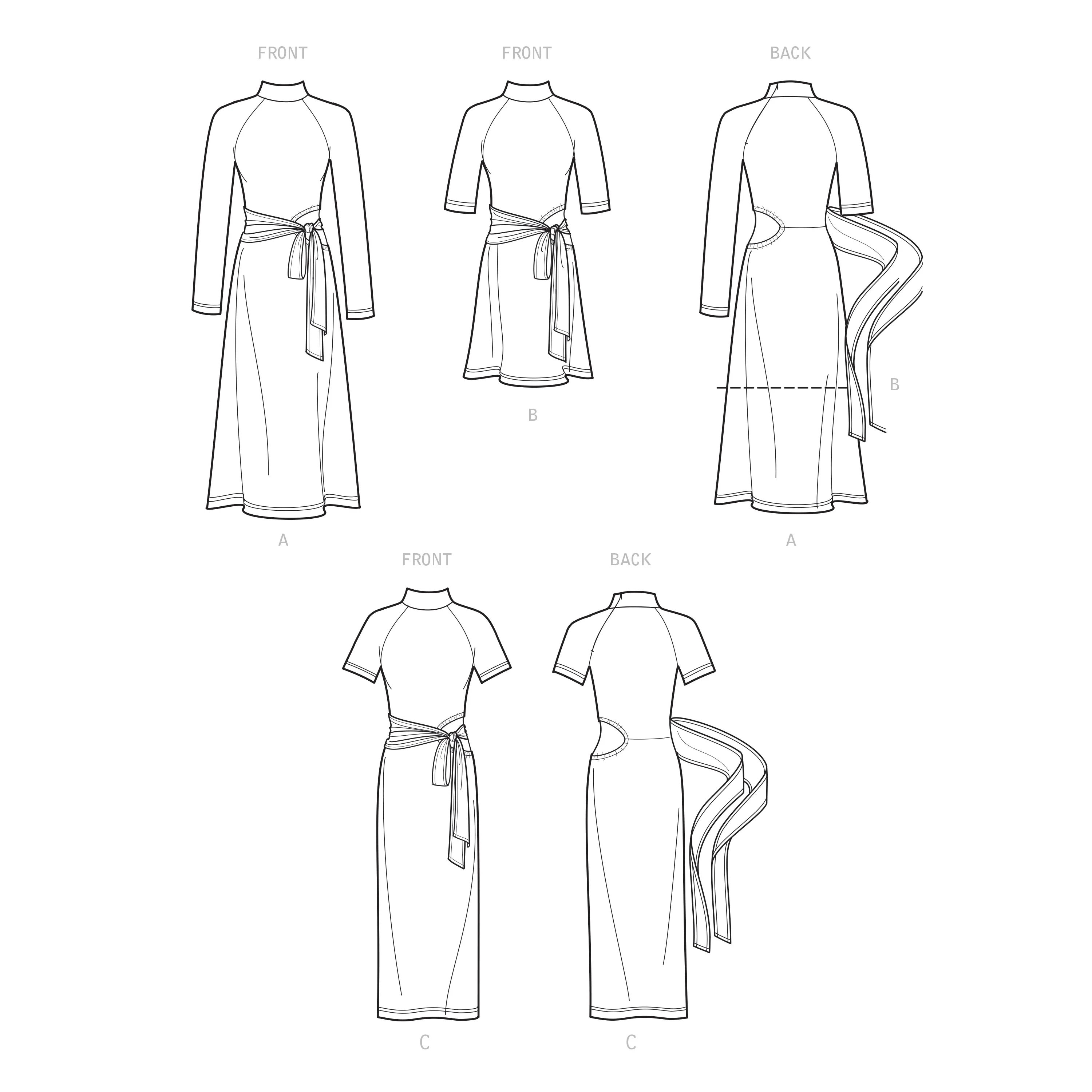 Simplicity Pattern 9370 Misses Knit Dress - Image 7