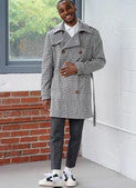 Simplicity Pattern 9389 Men's Trench Coat in Two Lengths - Image 4