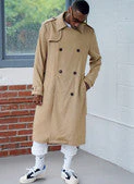 Simplicity Pattern 9389 Men's Trench Coat in Two Lengths - Image 5