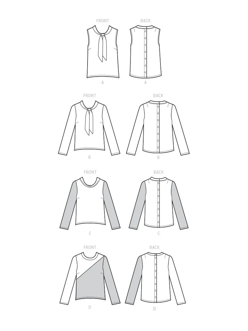 Simplicity Pattern SS9579 Misses' Adaptive Tops - Image 2
