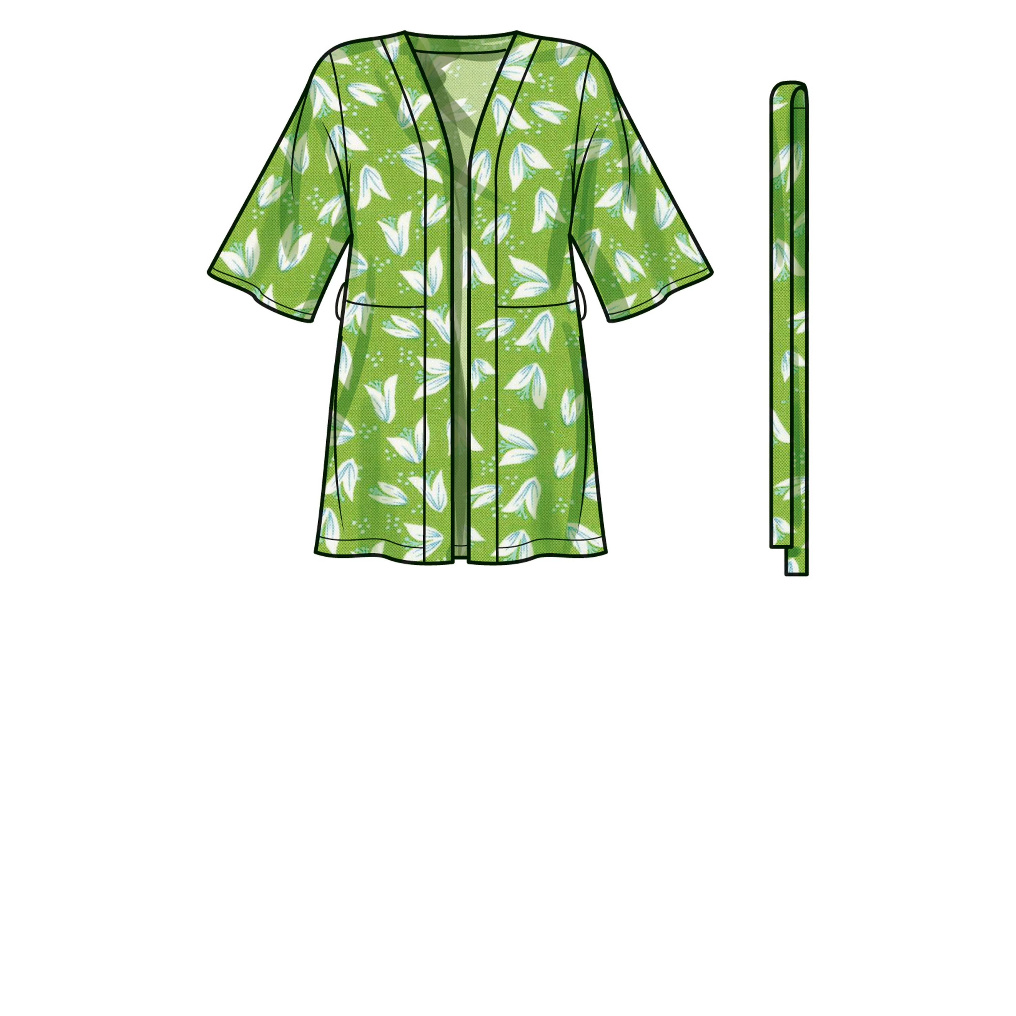 Simplicity Pattern SS9603 Women's Caftans and Wraps - Image 6