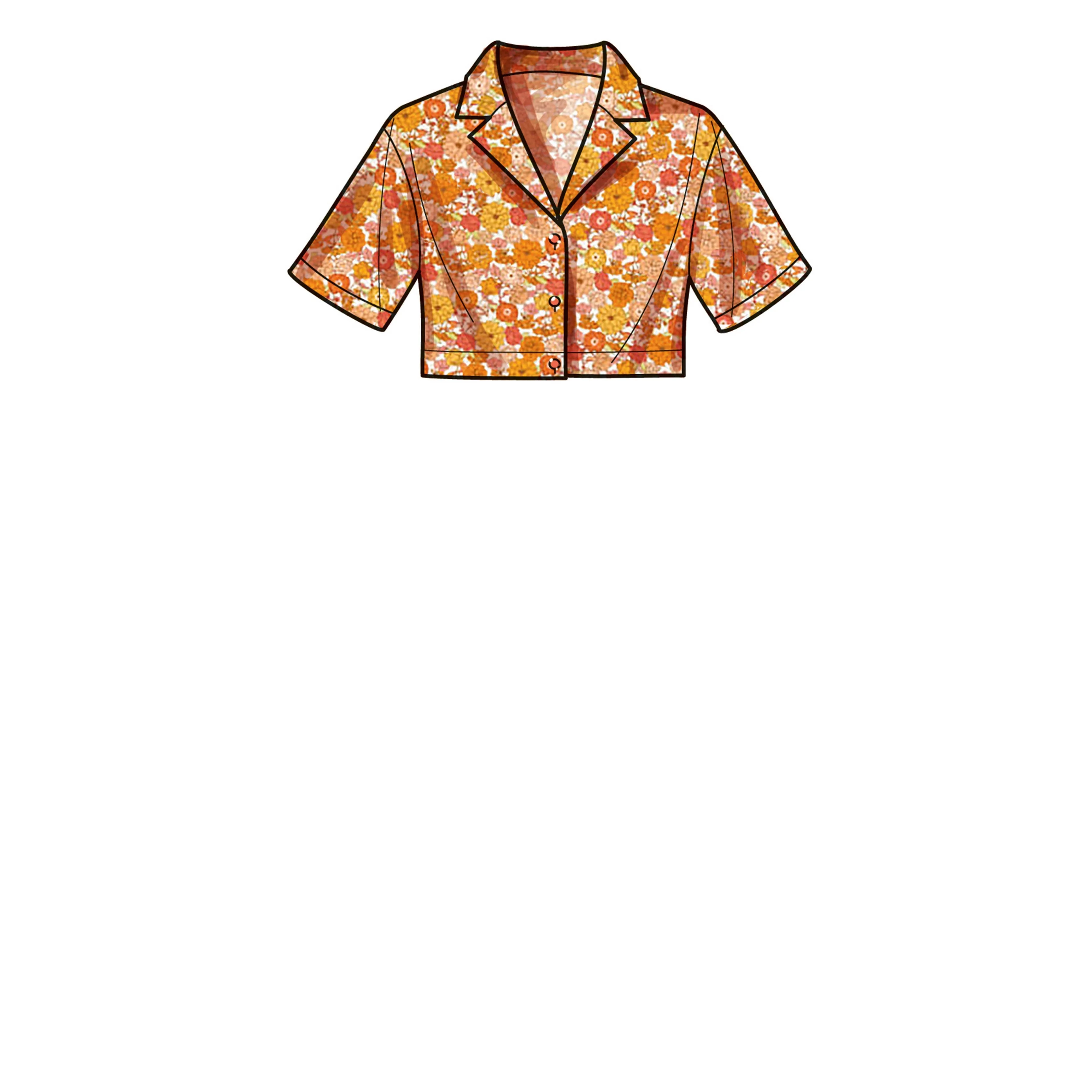 Simplicity Pattern SS9610 Misses' Set of Tops, Cropped Pants and Shorts - Image 5