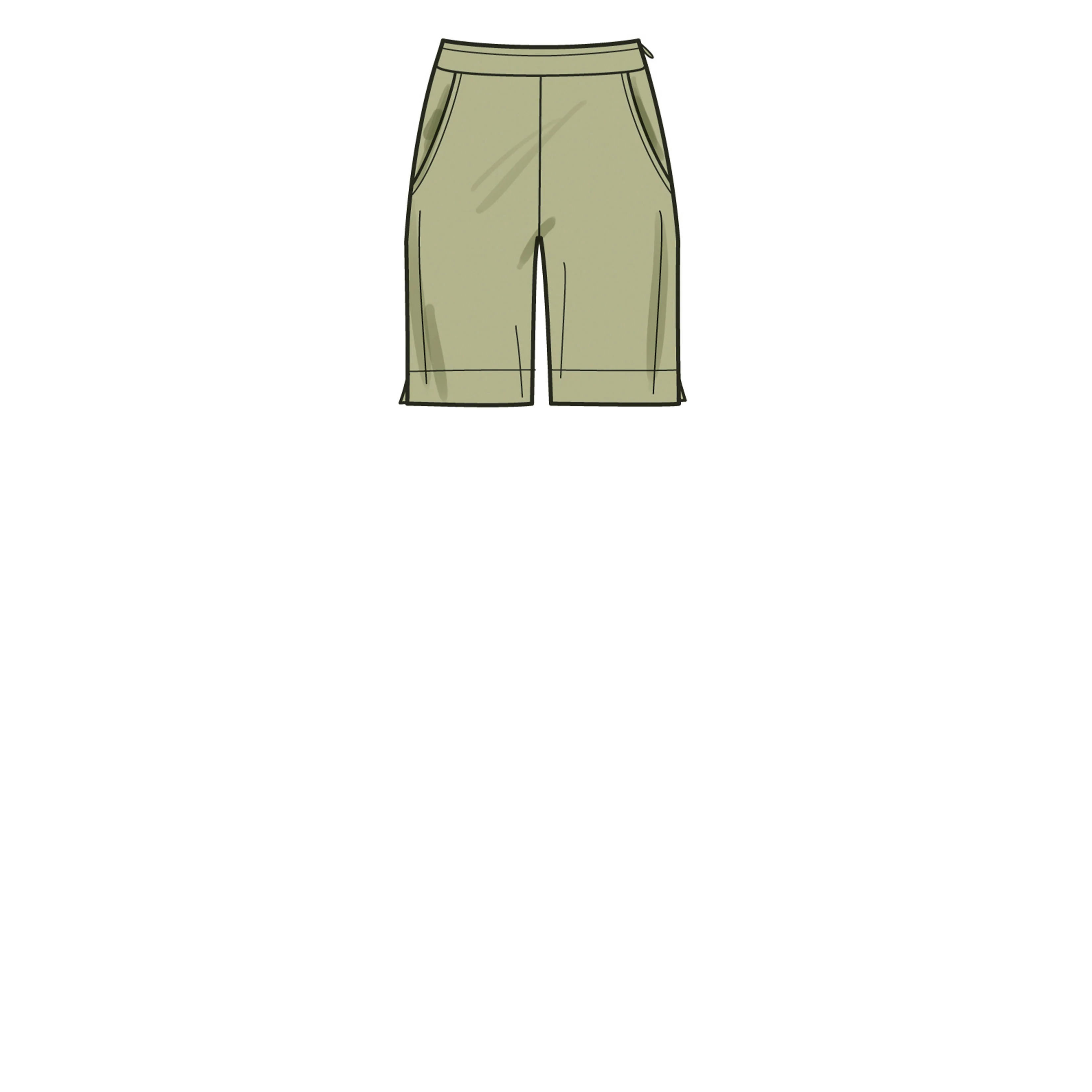 Simplicity Pattern SS9611 Misses' Tunic, Cropped Top, Pants and Shorts - Image 7