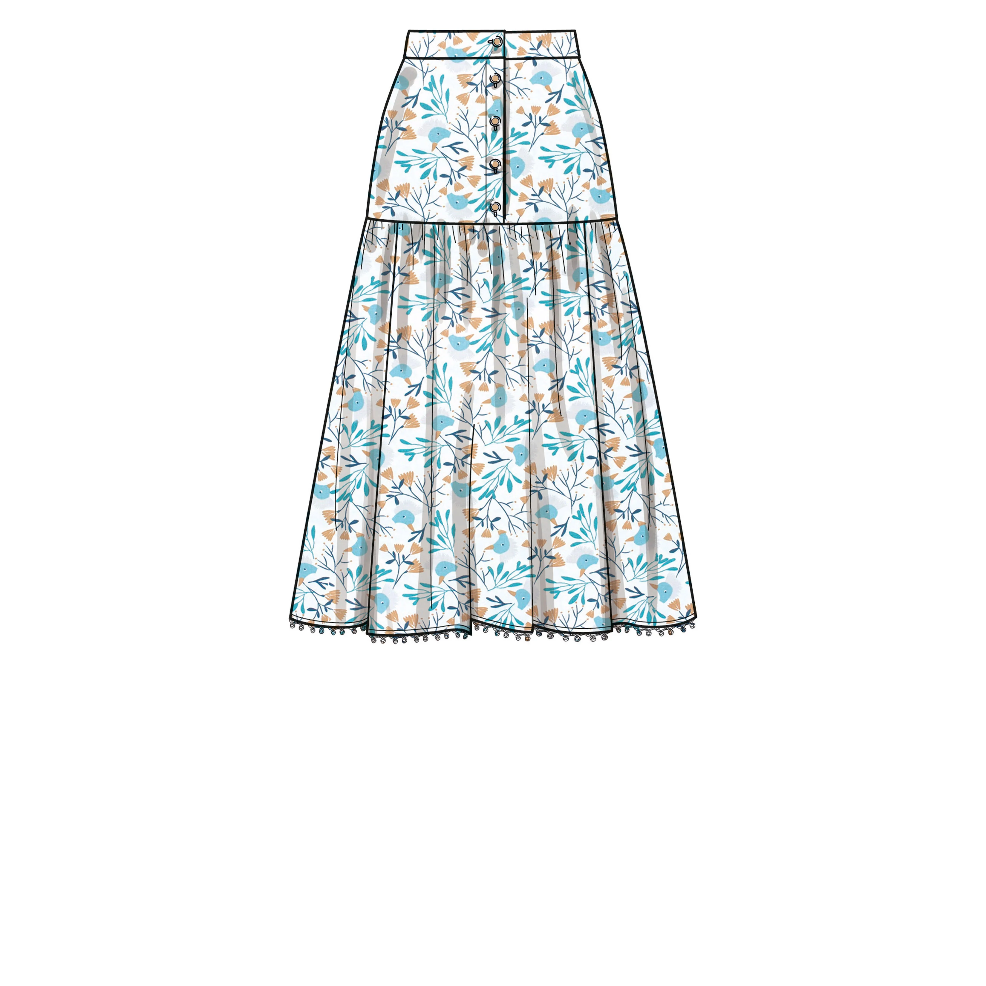 Simplicity Pattern SS9613 Misses' Top and Skirts - Image 7