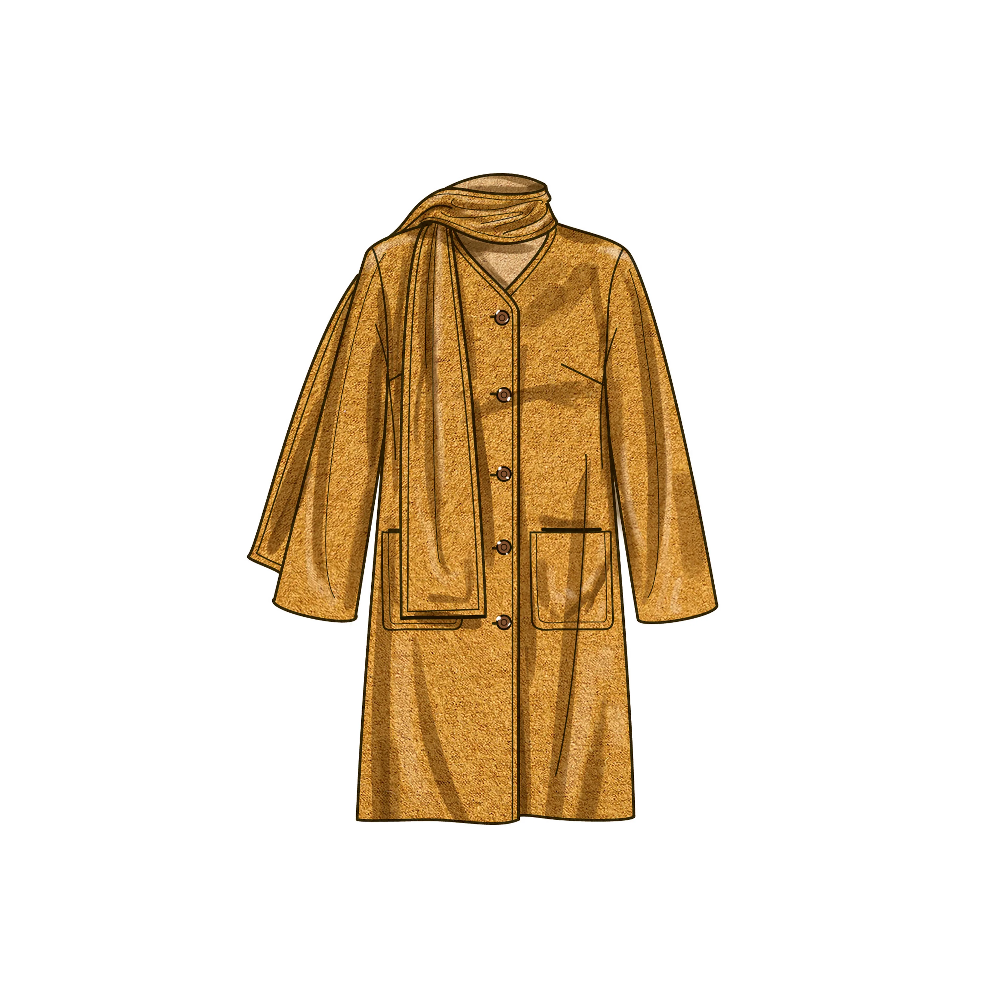 Simplicity Pattern SS9686 Plus Size Jacket/Coat - Image 5