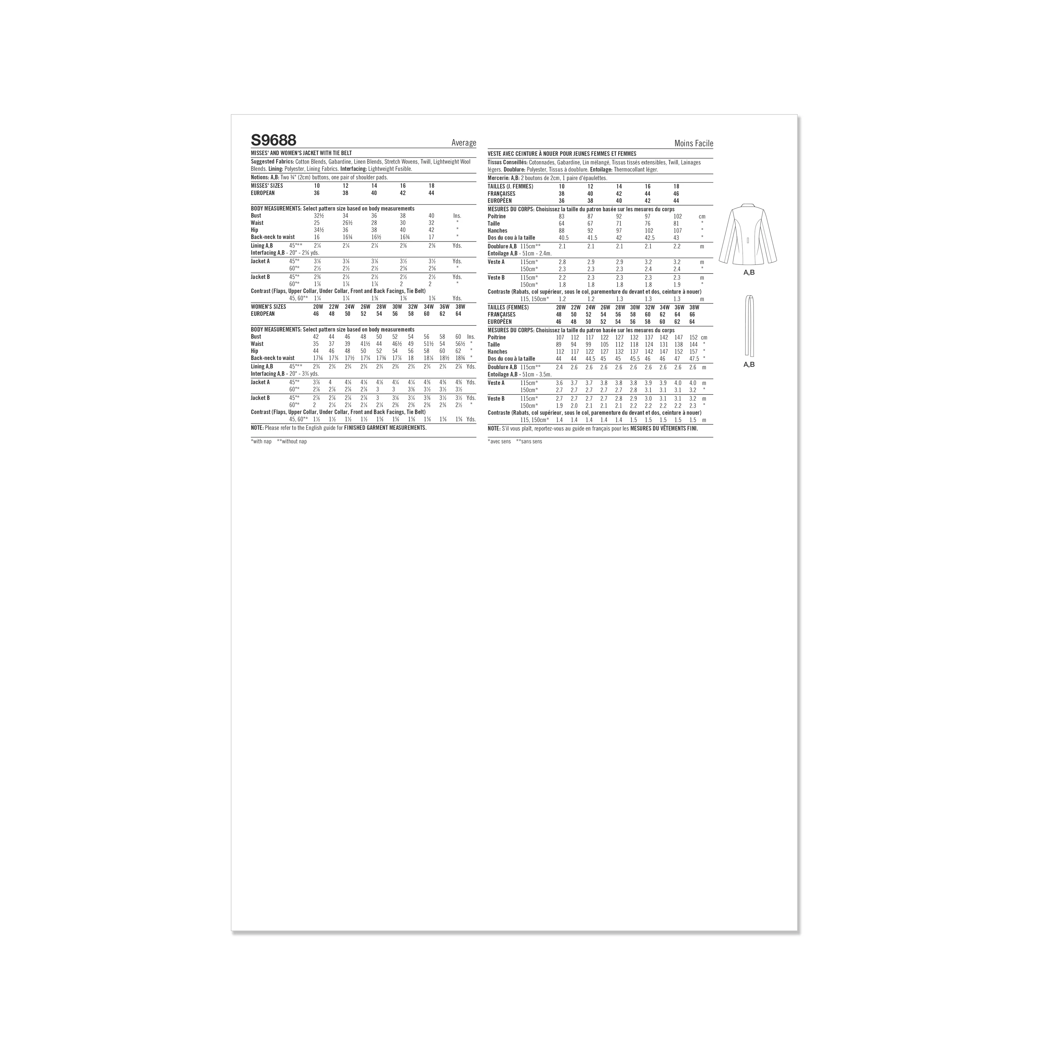Simplicity Pattern S9688 Misses Plus Size Sportswear - Image 8