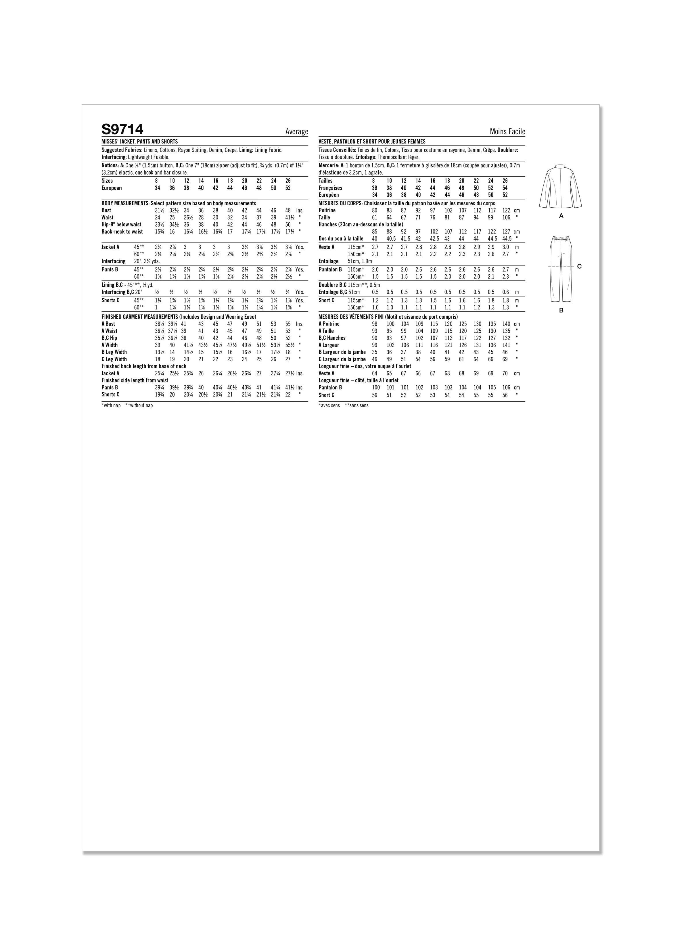 Simplicity Pattern S9714 Misses Sportswear - Image 2