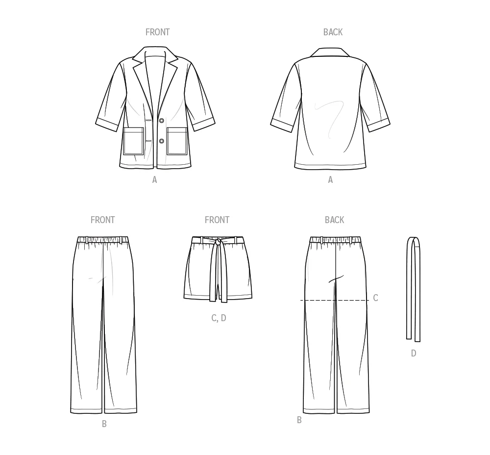 Simplicity Pattern S9762 Child Girl Sportswear - Image 12