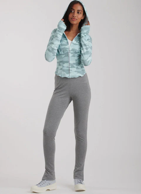 Simplicity Pattern 9895 Misses' and Women's Jacket and Knit Leggings - Image 3