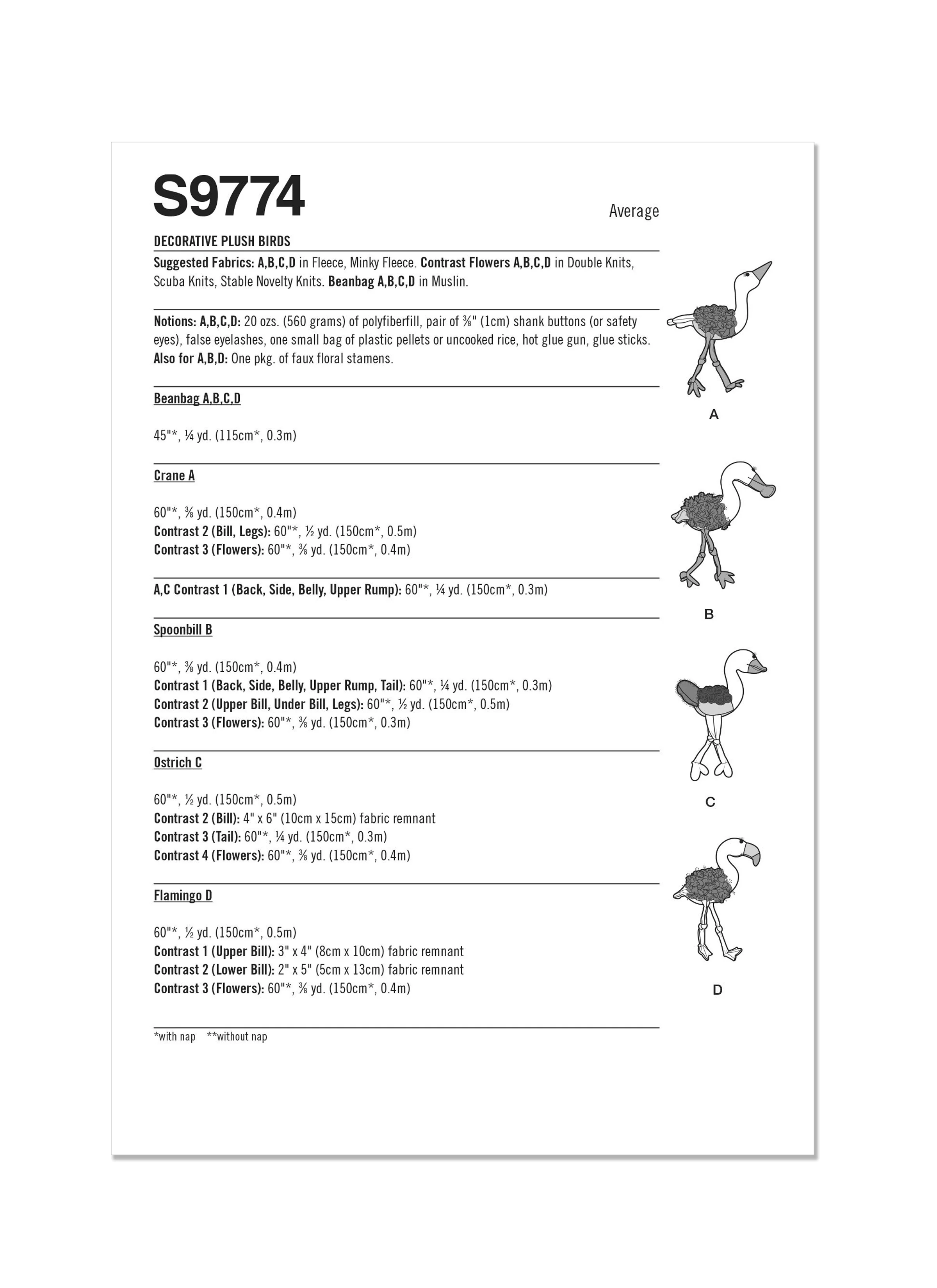 Simplicity Pattern S9774 Undefined Stuffed Craft - Image 5