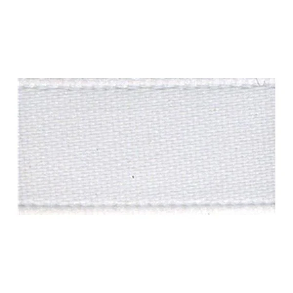 Sullivans Ribbon Satin, White- 25mm