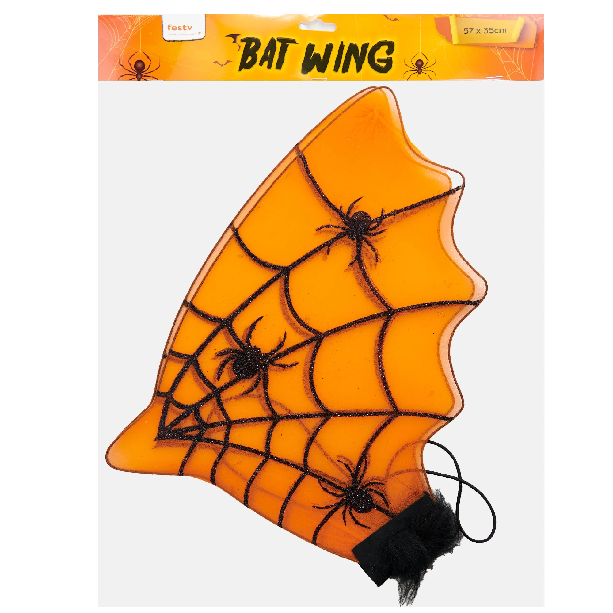Halloween Bat Wing, Spider Web Print- 57x35cm - Image 2
