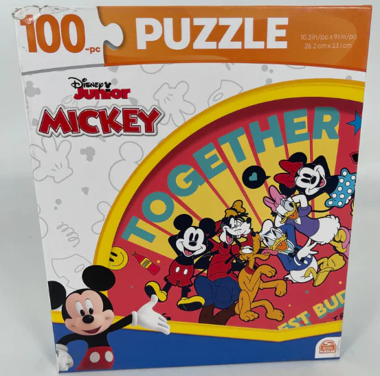 Spinmaster Jigsaw Puzzle, Mickey & Friends Premier - 7x1.5x8.25 - Image 3