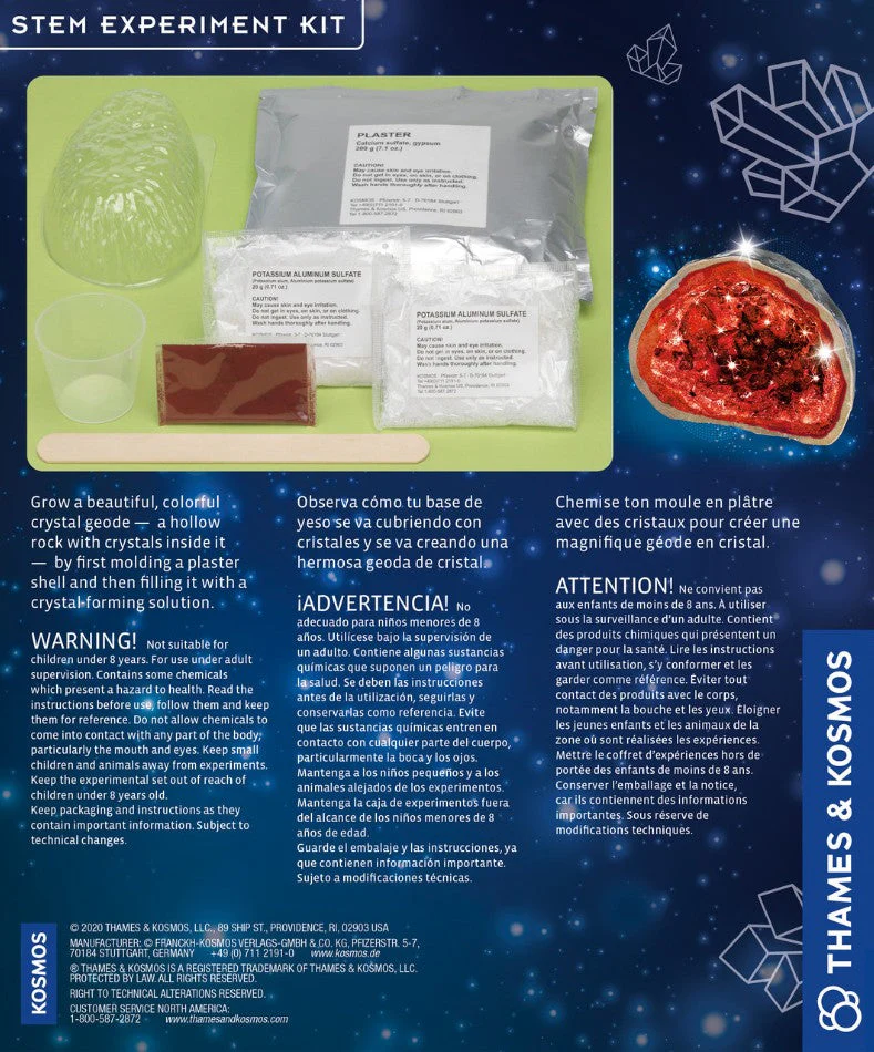 STEM Experiment Kit Crystal Geode - Image 3