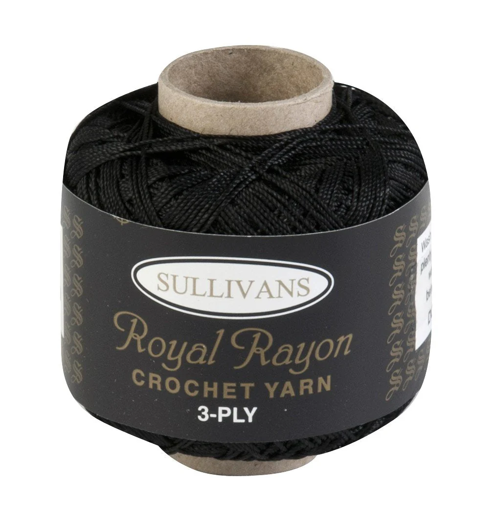 Sullivans Crochet Yarn 3ply, 50g Royal Rayon Yarn - Image 2