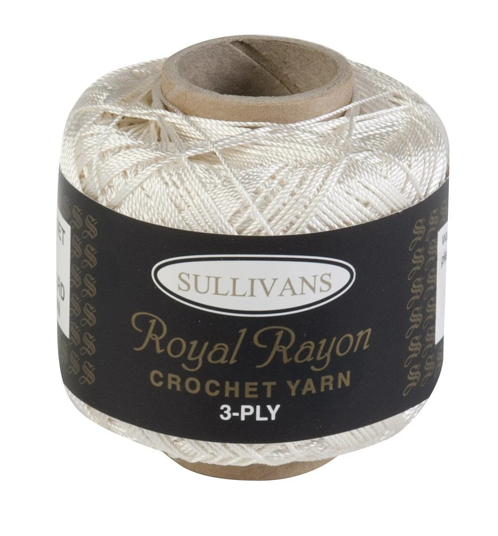 Sullivans Crochet Yarn 3ply, 50g Royal Rayon Yarn - Image 3