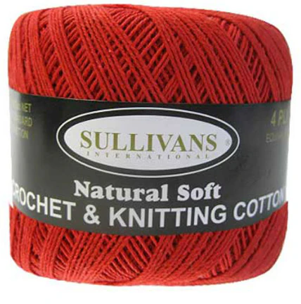 Sullivans Crochet & Knitting Yarn, 4ply- 50g Cotton Yarn - Image 3