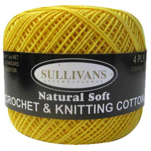 Sullivans Crochet & Knitting Yarn, 4ply- 50g Cotton Yarn - Image 8