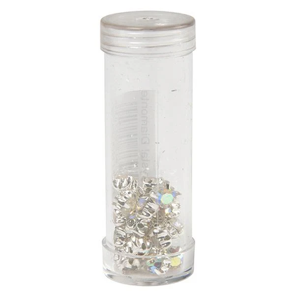 Sullivans Crystal Diamonte Beads, AB- 5x25mm