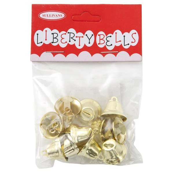 Sullivans Liberty Bells, Gold 18mm- 12pc - Image 2