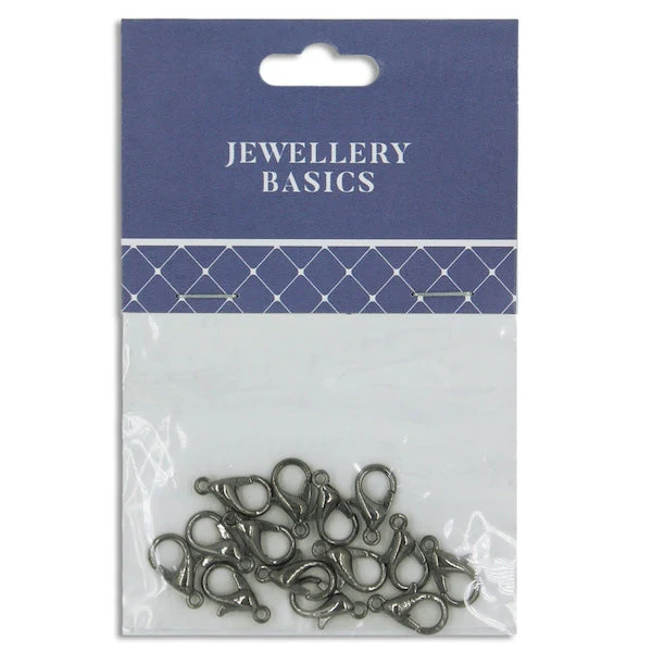 11mm Lobster Clamp Charm, Black- 14pc- Sullivans - Image 2