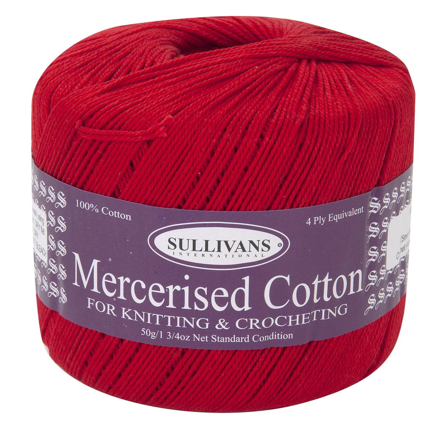 Sullivans Mercerised Crochet Yarn, 50g Cotton Yarn - Image 3