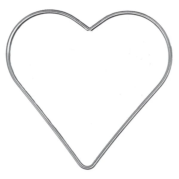 Crafty Bitz Metal Ring, Heart- 120mm