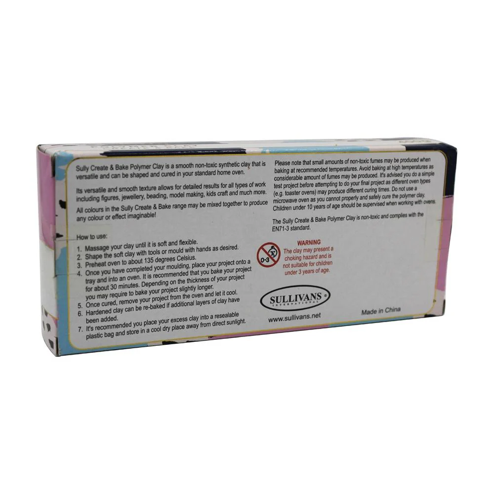 Sully Polymer Clay, White- 400g - Image 3