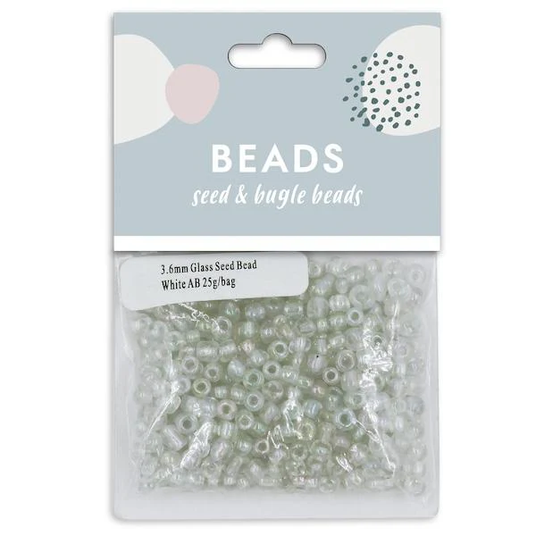 3.6mm Glass Seed Beads, 25g- Sullivans - Image 2