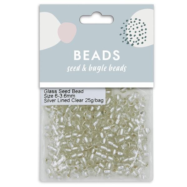 3.6mm Glass Seed Beads, 25g- Sullivans - Image 3