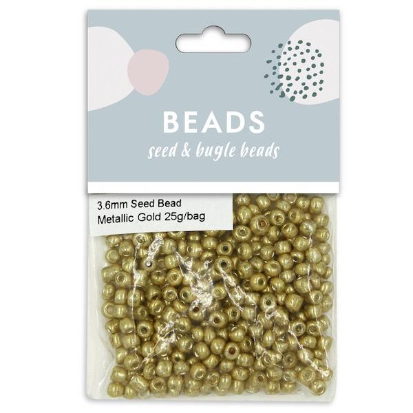3.6mm Glass Seed Beads, 25g- Sullivans - Image 7