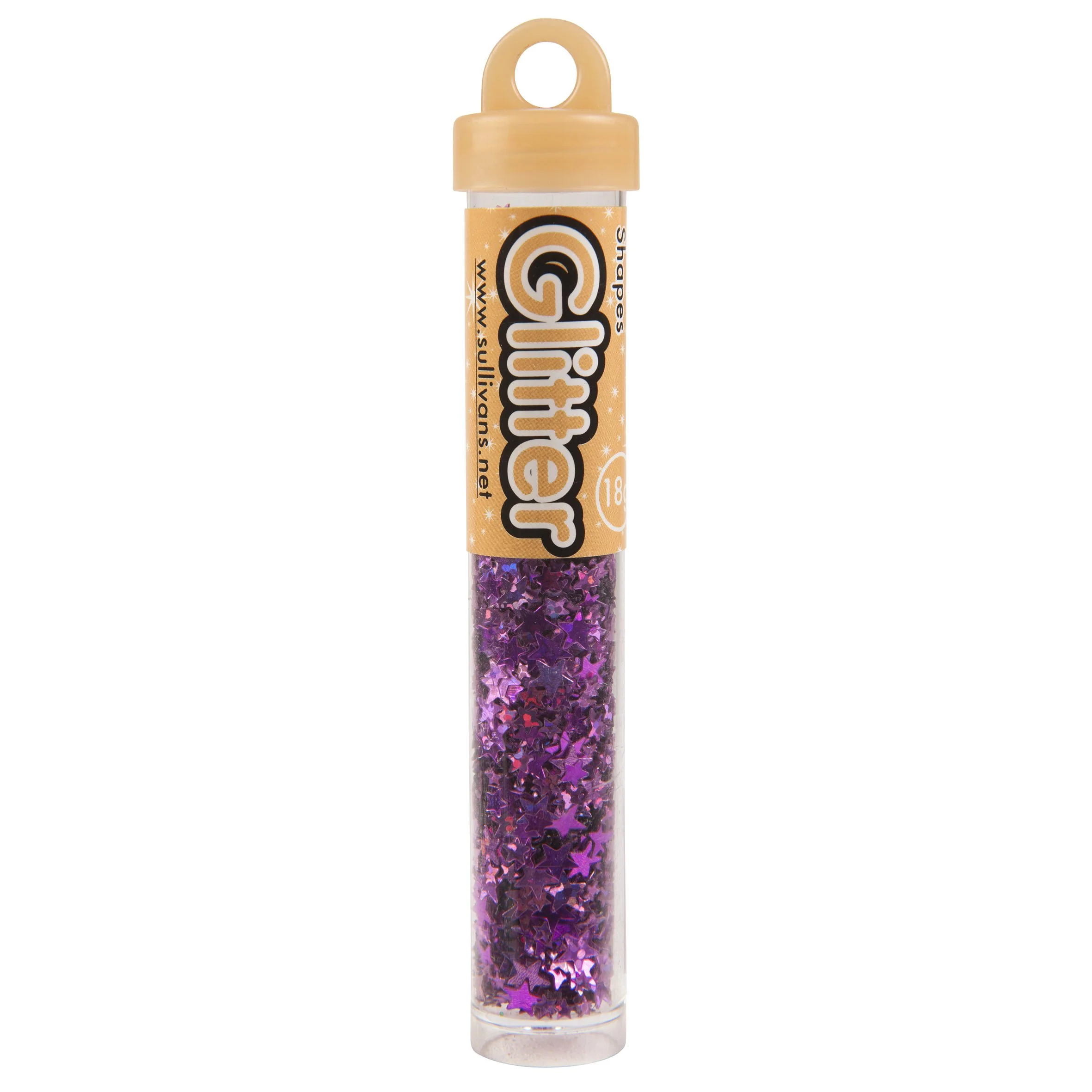 Sullivans Star Shape Holo Glitter, Pink- 15g