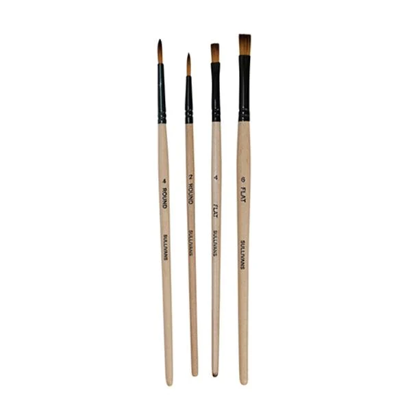 Sullivans Super Value Paintbrush, Assorted- 4pk - Image 2