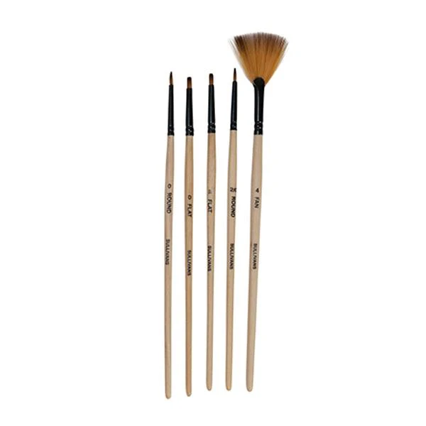 Sullivans Super Value Paintbrush, Assorted- 5pk - Image 2