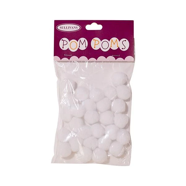 Sullivans Pom Poms, White - Image 4