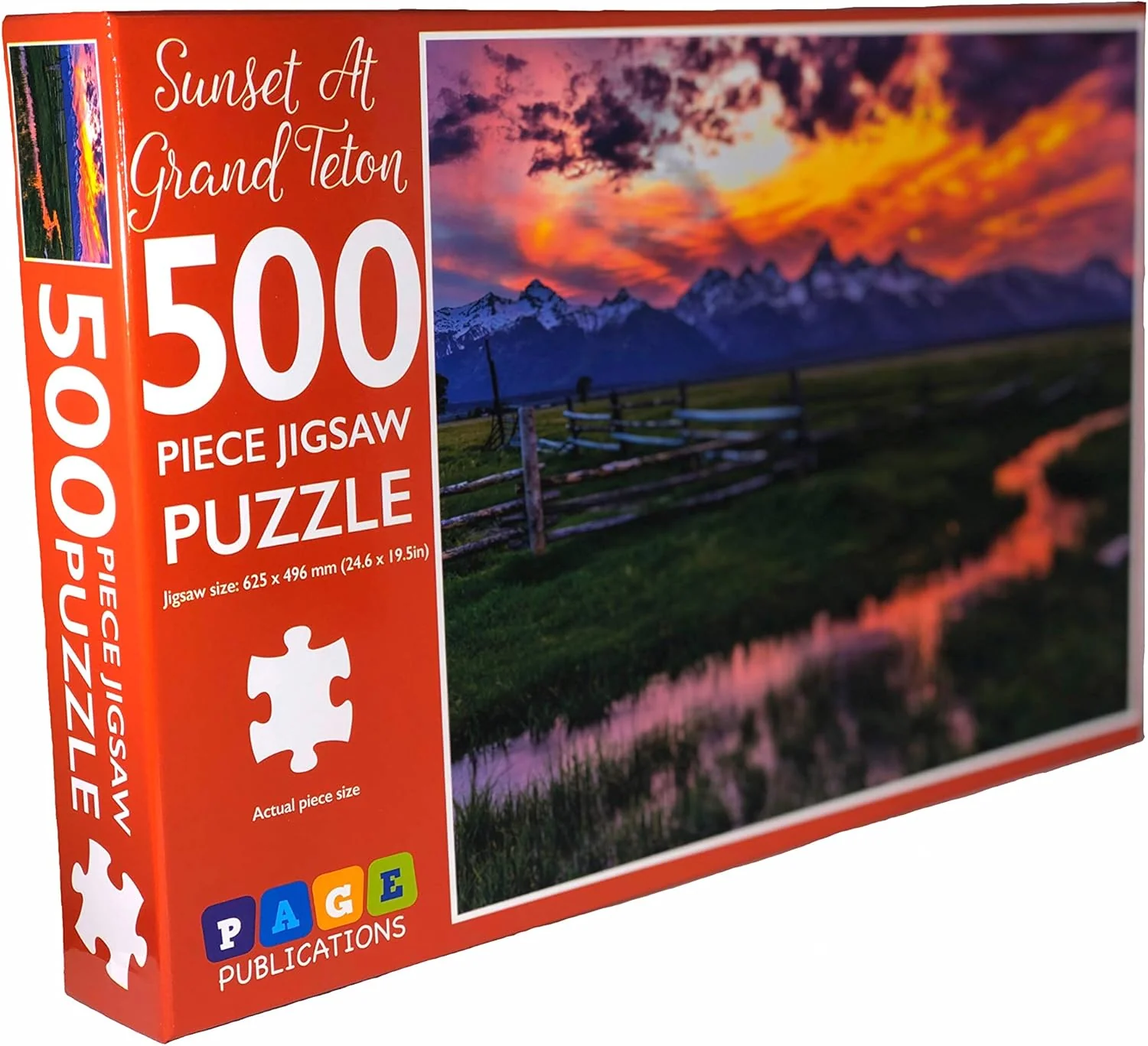 Sunset At Grand Teton Jigsaw Puzzle, 500-Piece