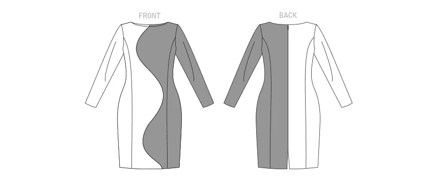 Vogue Pattern V1819 Misses' Dress - Image 2
